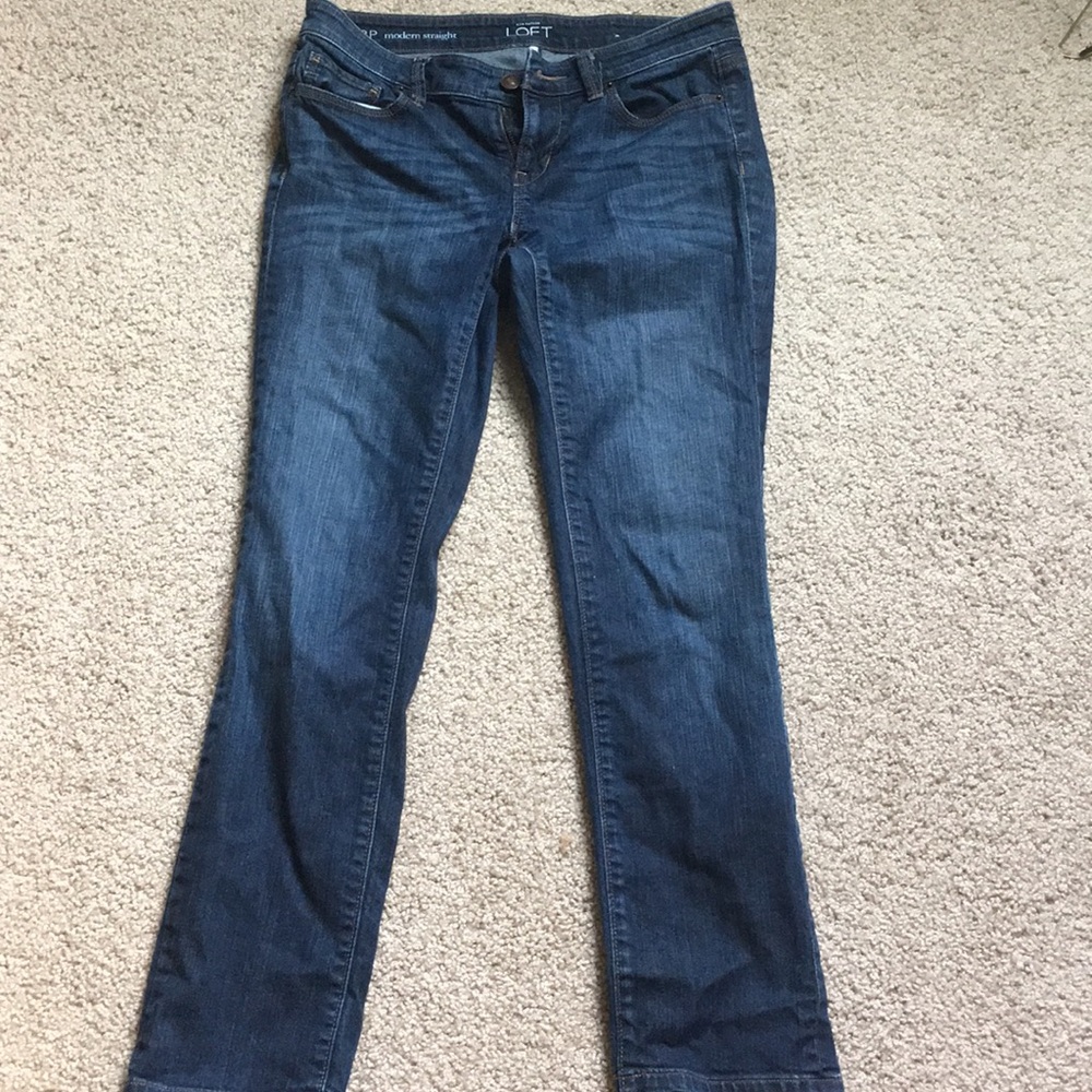 Loft Petite Straight Leg Jeans 👖
